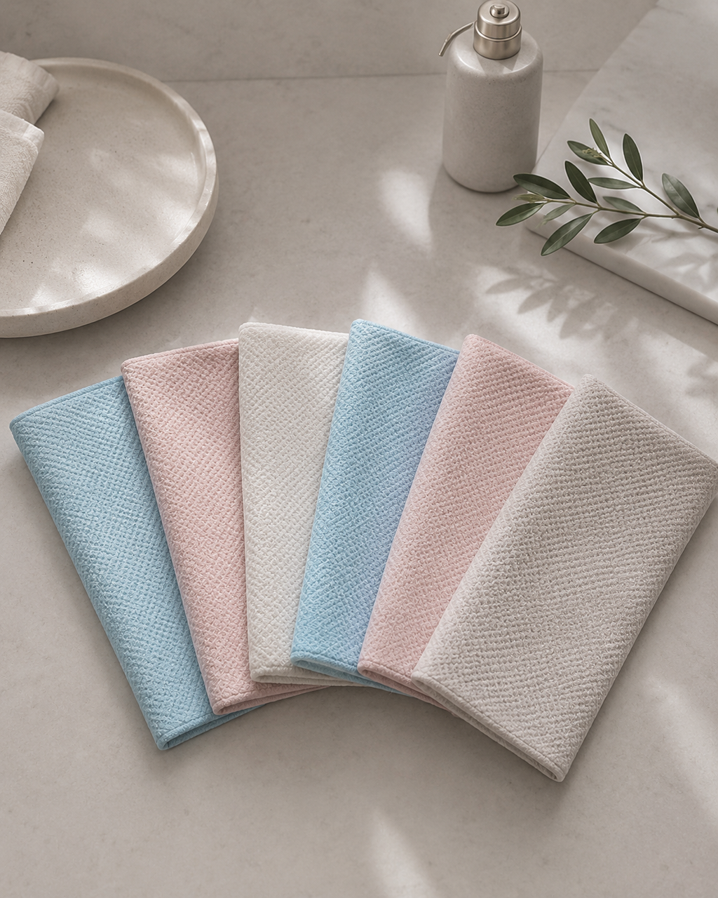 5 Chiffon Anti-Calcaire Nétia™ – Séchage Sans Traces